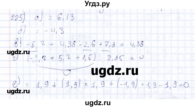 ГДЗ (Решебник) по математике 6 класс (рабочая тетрадь) Беленкова Е.Ю. / упражнение / 225
