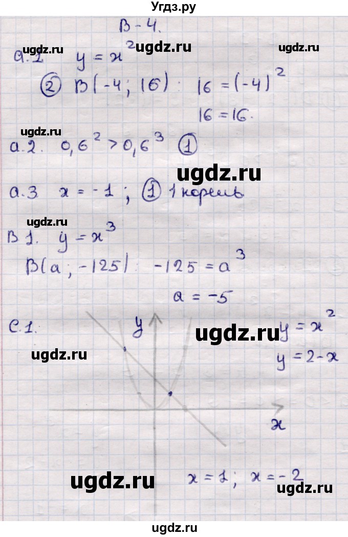 ГДЗ (Решебник) по алгебре 7 класс (самостоятельные и контрольные работы) Глазков Ю.А. / СР-16 / Вариант 4