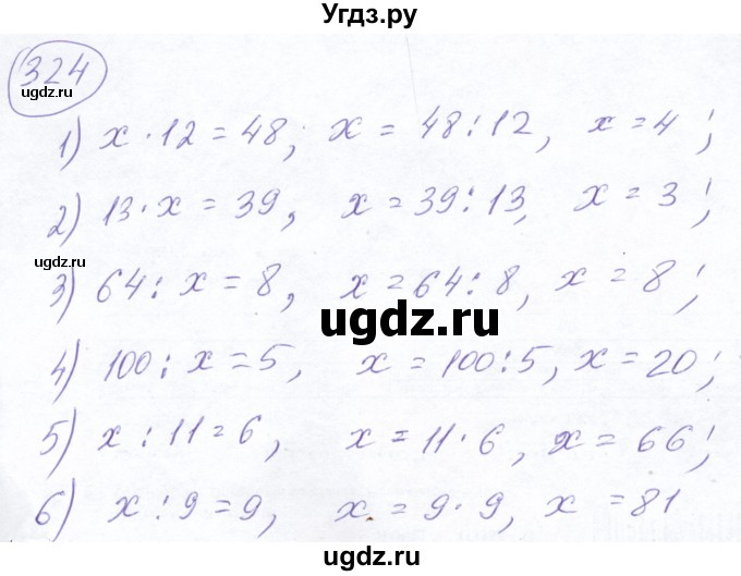 ГДЗ (Решебник №2) по математике 5 класс Ткачева М.В. / упражнение / 324