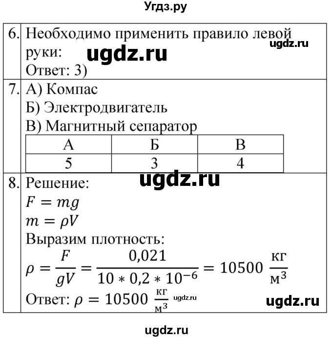 ГДЗ (Решебник) по физике 8 класс (контрольные и самостоятельные работы) Громцева О.И. / контрольные работы / КР-3 / Вариант 4(продолжение 2)