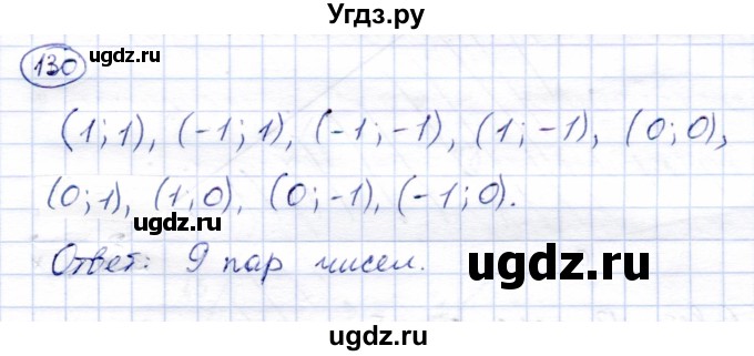 ГДЗ (Решебник) по алгебре 9 класс Солтан Г.Н. / упражнение / 130