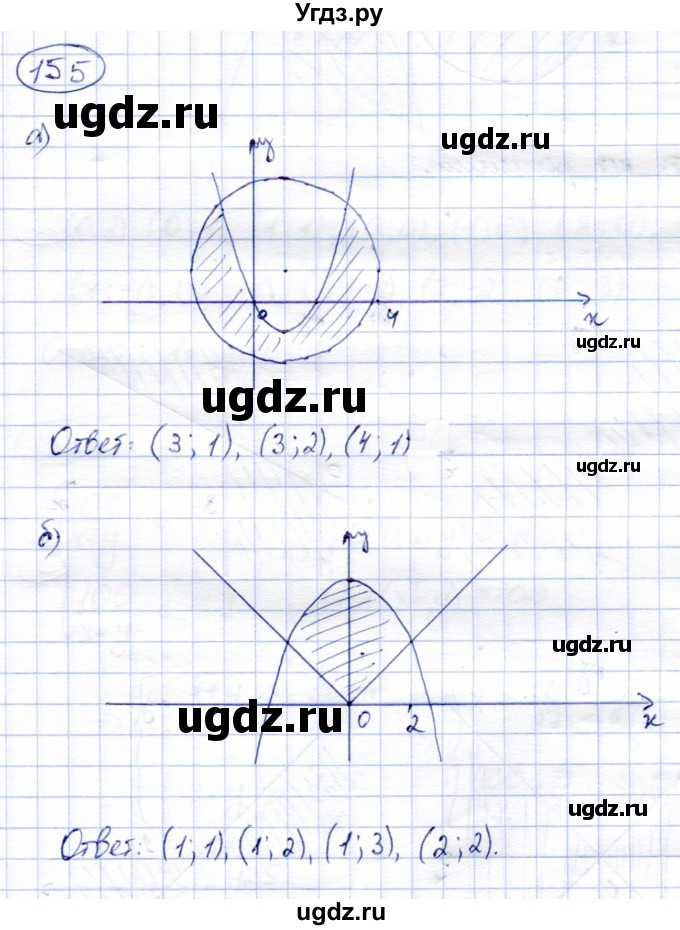 ГДЗ (Решебник) по алгебре 9 класс Солтан Г.Н. / упражнение / 155