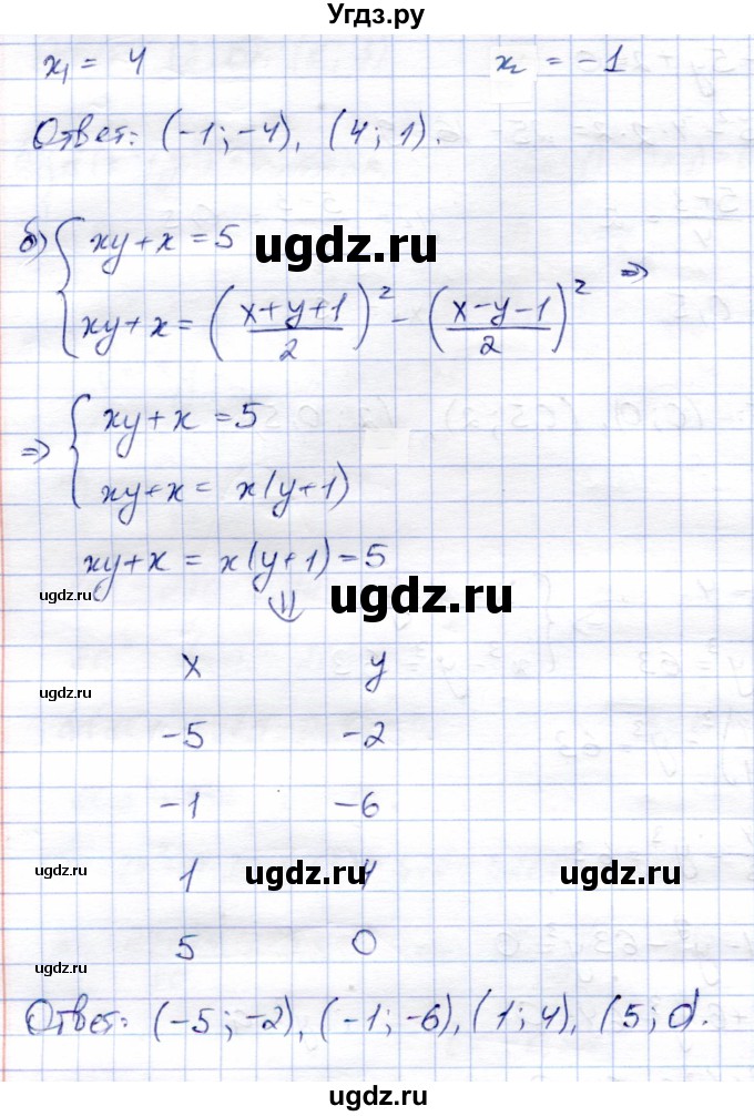 ГДЗ (Решебник) по алгебре 9 класс Солтан Г.Н. / упражнение / 190(продолжение 2)