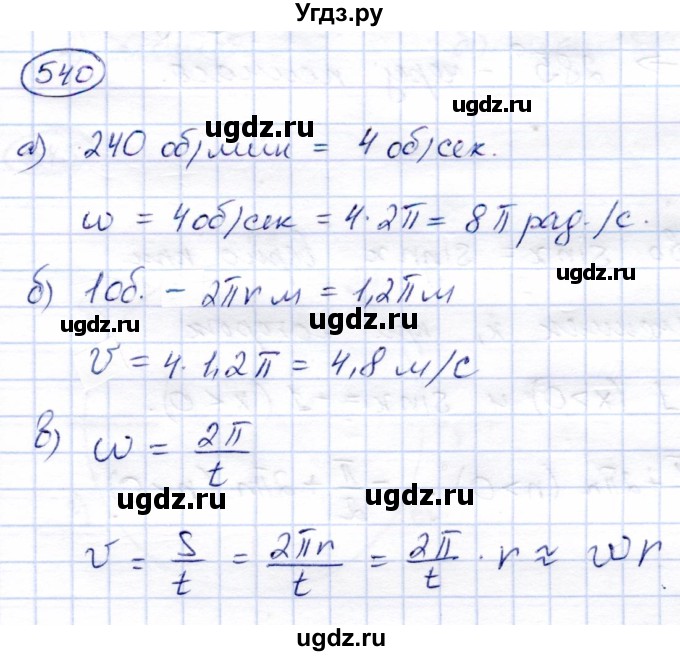 ГДЗ (Решебник) по алгебре 9 класс Солтан Г.Н. / упражнение / 540