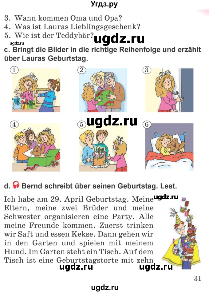 ГДЗ (Учебник) по немецкому языку 4 класс Будько А.Ф. / часть 2. страница / 31