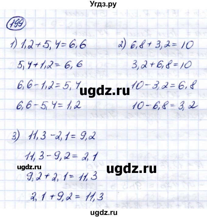 ГДЗ (Решебник) по математике 7 класс (рабочая тетрадь) Алышева Т.В. / упражнение / 199