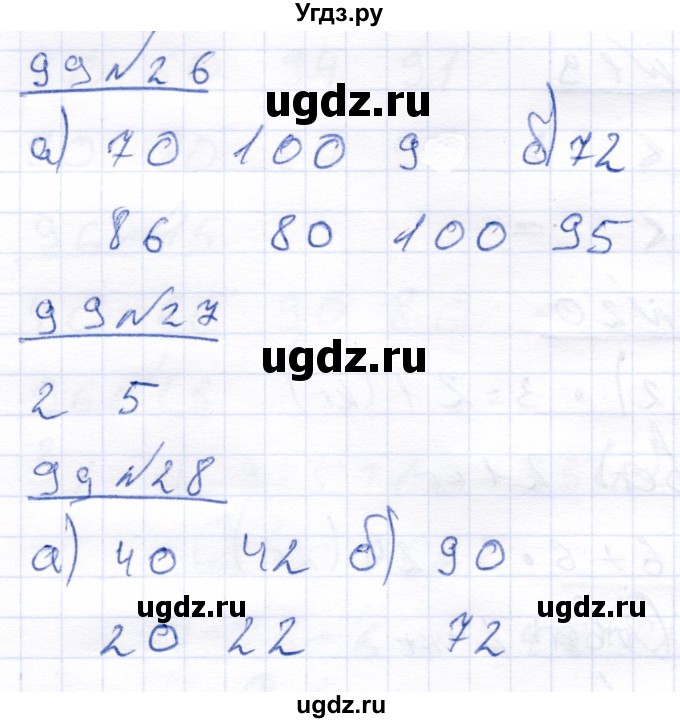 ГДЗ (Решебник) по математике 4 класс Алышева Т.В. / часть 2. страница / 99