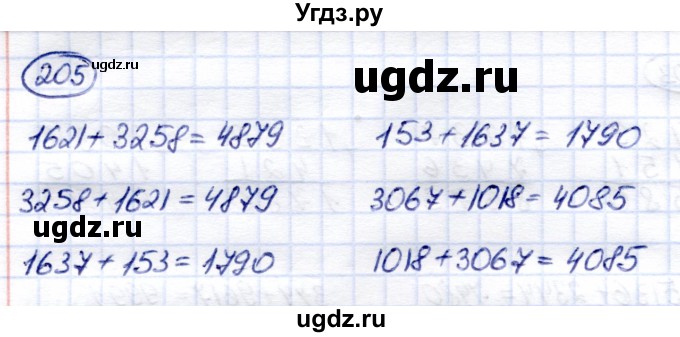 ГДЗ (Решебник) по математике 6 класс Капустина Г.М. / упражнение / 205