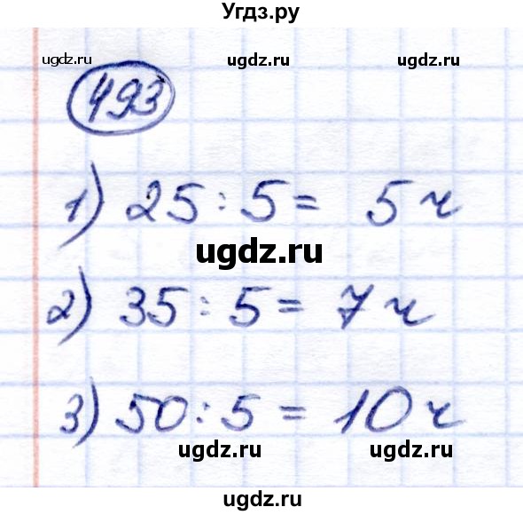ГДЗ (Решебник) по математике 6 класс Капустина Г.М. / упражнение / 493