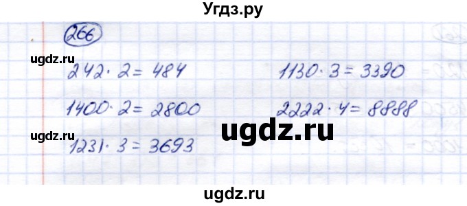 ГДЗ (Решебник) по математике 6 класс (рабочая тетрадь) Перова  М.Н. / упражнение / 266