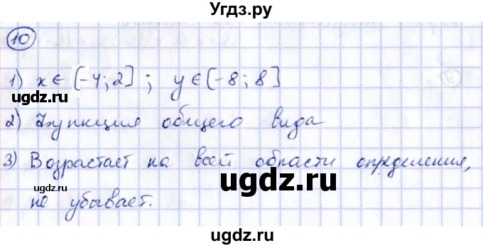 ГДЗ (Решебник) по алгебре 8 класс (рабочая тетрадь) Журавлев С.Г. / §7 / 10