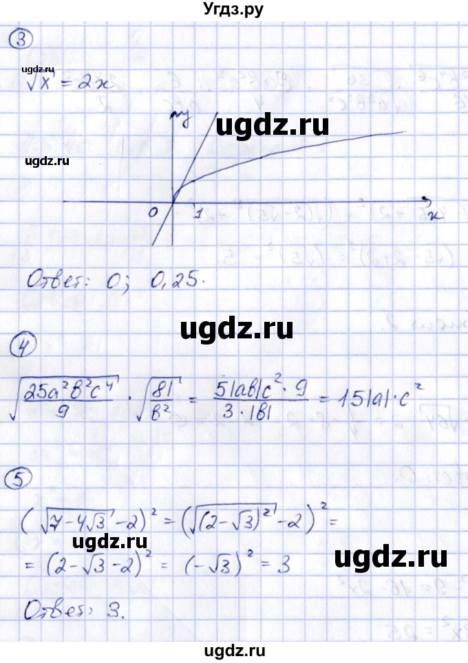 ГДЗ (Решебник) по алгебре 8 класс (контрольные и самостоятельные работы) Попов М.А. / контрольные работы / КР-2. вариант / 2(продолжение 2)