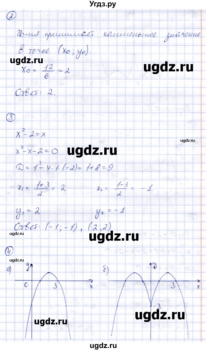 ГДЗ (Решебник) по алгебре 8 класс (дидактические материалы) Зив Б.Г. / самостоятельные работы / СР-15 / Вариант 4(продолжение 2)
