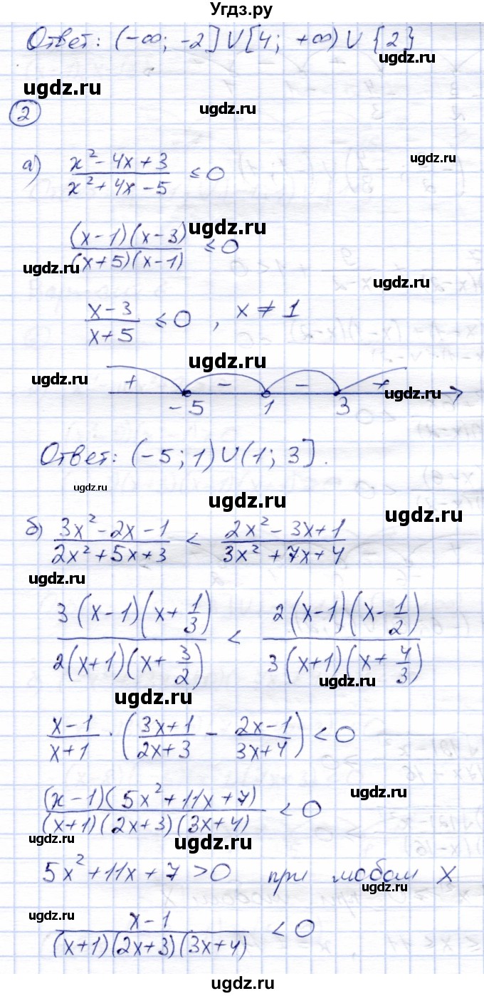 ГДЗ (Решебник) по алгебре 8 класс (дидактические материалы) Зив Б.Г. / самостоятельные работы / СР-17 / Вариант 5(продолжение 2)