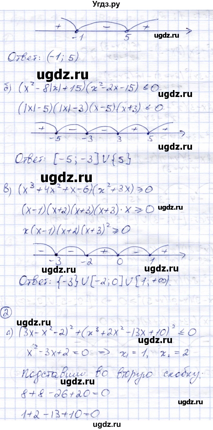 ГДЗ (Решебник) по алгебре 8 класс (дидактические материалы) Зив Б.Г. / самостоятельные работы / СР-17 / Вариант 8(продолжение 2)