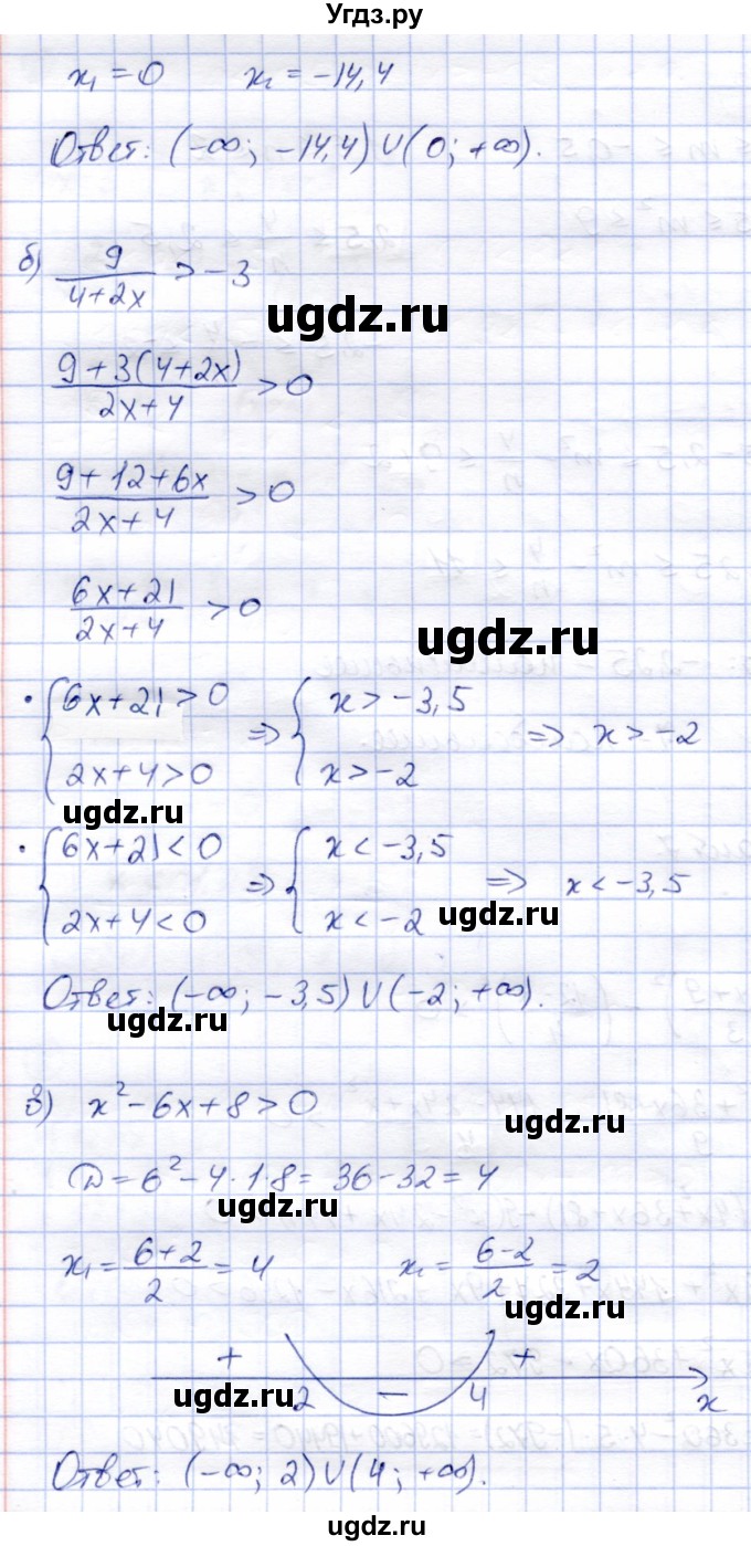 ГДЗ (Решебник) по алгебре 8 класс (дидактические материалы) Зив Б.Г. / самостоятельные работы / СР-4 / Вариант 7(продолжение 2)