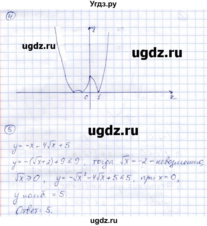 ГДЗ (Решебник) по алгебре 8 класс (дидактические материалы) Зив Б.Г. / контрольные работы / КР-4 / Вариант 3(продолжение 3)