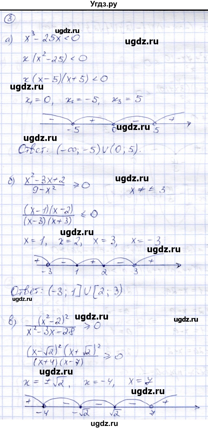 ГДЗ (Решебник) по алгебре 8 класс (дидактические материалы) Зив Б.Г. / контрольные работы / КР-5 / Вариант 1(продолжение 3)