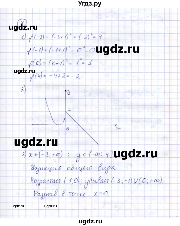 ГДЗ (Решебник) по алгебре 8 класс (рабочая тетрадь) Ключникова Е.М. / §32 / 7