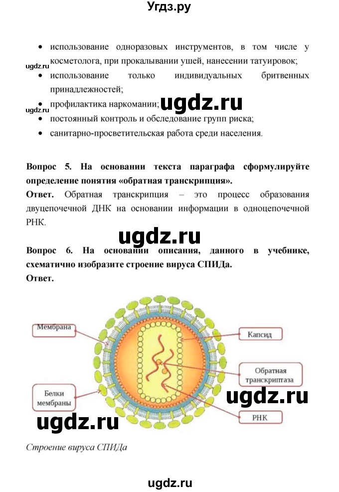 ГДЗ (Решебник) по биологии 10 класс Д.К. Беляев / параграф 20 (страница) / 96(продолжение 2)