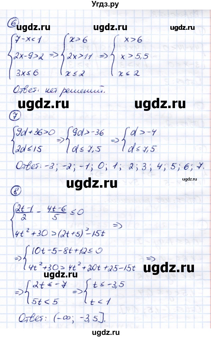 ГДЗ (Решебник) по алгебре 8 класс (Контрольные измерительные материалы (ким)) Ю. А. Глазков / тест / тест 13 (вариант) / 2(продолжение 3)