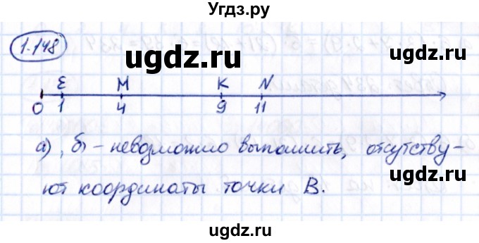 ГДЗ (Решебник к учебнику 2021) по математике 5 класс Виленкин Н.Я. / §1 / 1.148