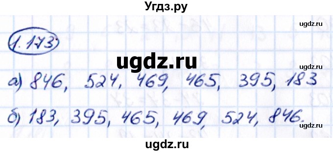 ГДЗ (Решебник к учебнику 2021) по математике 5 класс Виленкин Н.Я. / §1 / 1.173