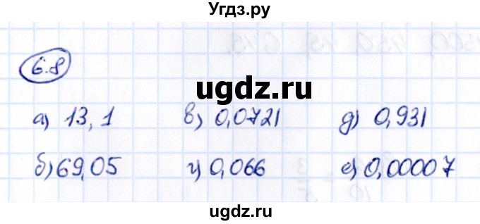 ГДЗ (Решебник к учебнику 2021) по математике 5 класс Виленкин Н.Я. / §6 / 6.8