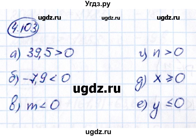 ГДЗ (Решебник к учебнику 2021) по математике 6 класс Виленкин Н.Я. / §4 / упражнение / 4.103