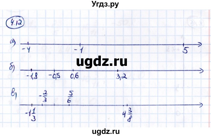 ГДЗ (Решебник к учебнику 2021) по математике 6 класс Виленкин Н.Я. / §4 / упражнение / 4.12