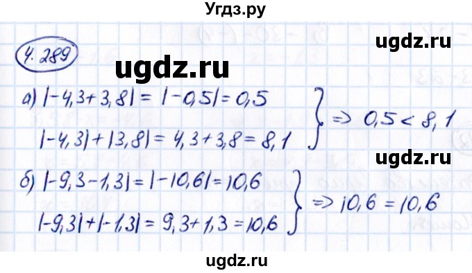 ГДЗ (Решебник к учебнику 2021) по математике 6 класс Виленкин Н.Я. / §4 / упражнение / 4.289