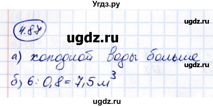 ГДЗ (Решебник к учебнику 2021) по математике 6 класс Виленкин Н.Я. / §4 / упражнение / 4.87