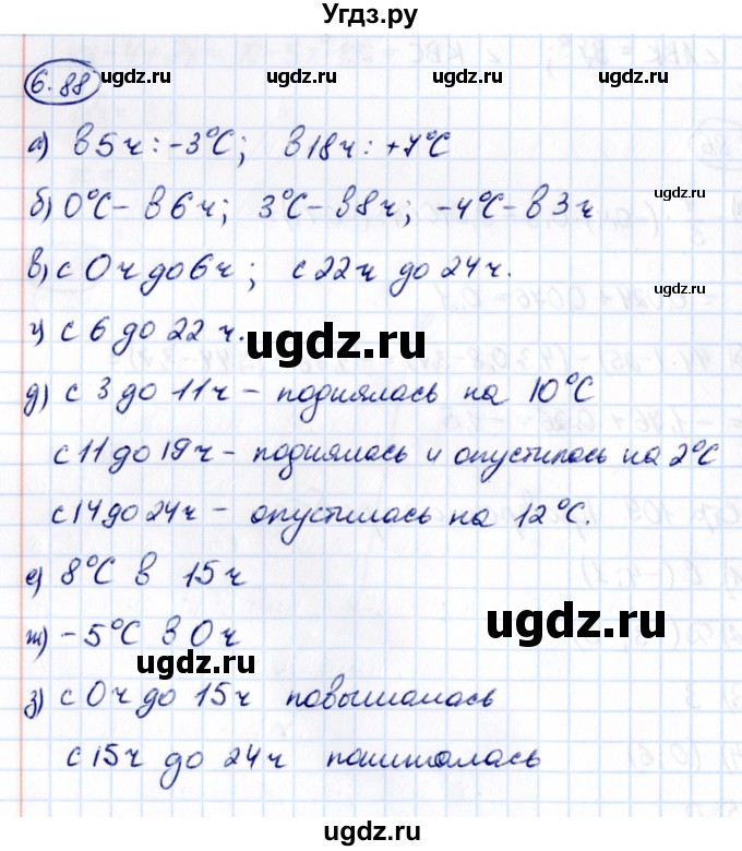 ГДЗ (Решебник к учебнику 2021) по математике 6 класс Виленкин Н.Я. / §6 / упражнение / 6.88