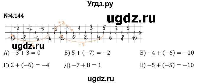 ГДЗ (Решебник к учебнику 2023) по математике 6 класс Виленкин Н.Я. / §4 / упражнение / 4.144