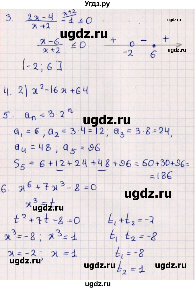 ГДЗ (Решебник) по алгебре 9 класс (контрольные измерительные материалы (ким)) Ю. А. Глазков / тест / тест 13 (вариант) / 2(продолжение 2)