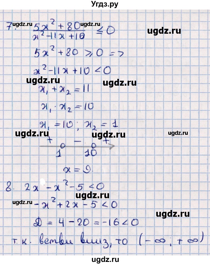 ГДЗ (Решебник) по алгебре 9 класс (контрольные измерительные материалы (ким)) Ю. А. Глазков / тест / тест 6 (вариант) / 3(продолжение 3)