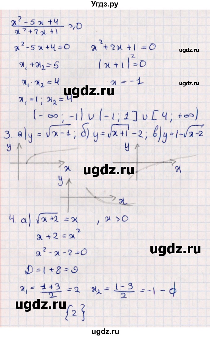 ГДЗ (Решебник) по алгебре 9 класс (дидактические материалы) Б.Г. Зив / контрольные работы / работа 3 (вариант) / 3(продолжение 2)