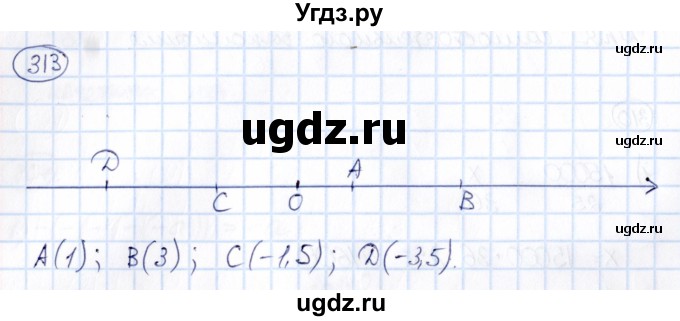 ГДЗ (Решебник) по математике 6 класс Абылкасымова А.Е. / упражнение / 313