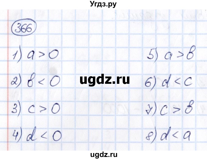 ГДЗ (Решебник) по математике 6 класс Абылкасымова А.Е. / упражнение / 366