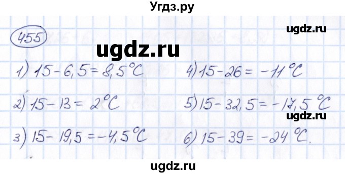 ГДЗ (Решебник) по математике 6 класс Абылкасымова А.Е. / упражнение / 455