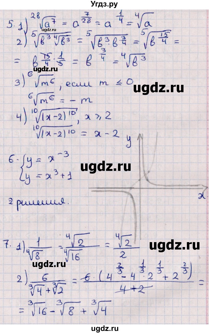 ГДЗ (Решебник) по алгебре 10 класс (Контрольные работы (из Методического пособия)) Буцко Е.В. / КР-2 / Вариант 2(продолжение 3)