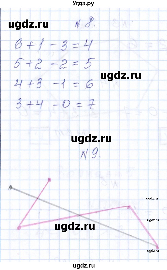 ГДЗ (Решебник) по математике 1 класс (контрольные работы) Рудницкая В.Н. / страница / 95(продолжение 2)