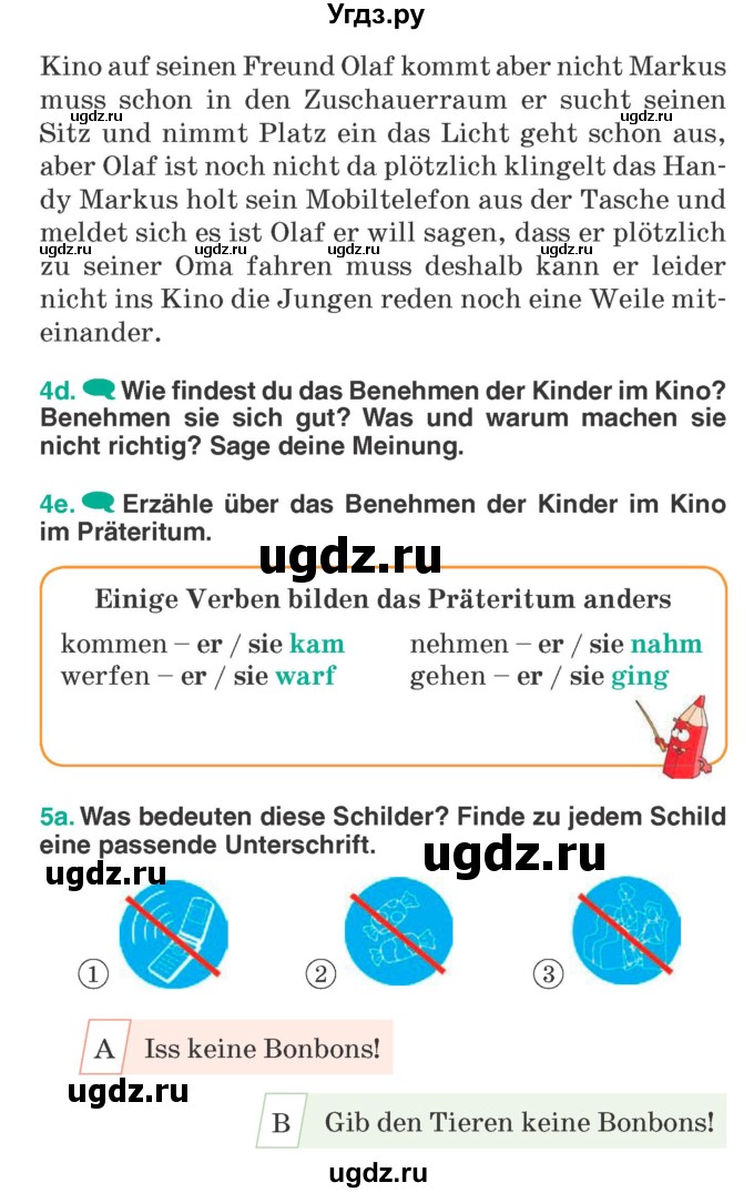 ГДЗ (Учебник) по немецкому языку 6 класс Зуевская Е.В. / часть 1. страница / 114