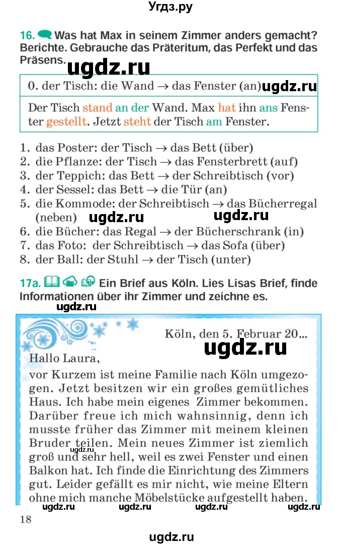 ГДЗ (Учебник) по немецкому языку 6 класс Зуевская Е.В. / часть 2. страница / 18-19