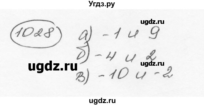 ГДЗ (Решебник №3) по математике 6 класс Н.Я. Виленкин / номер / 1028