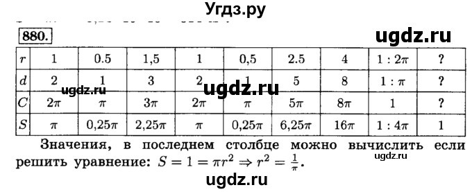 ГДЗ (Решебник №2) по математике 6 класс Н.Я. Виленкин / номер / 880