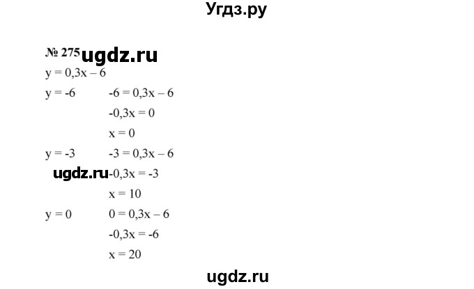 ГДЗ (Решебник к учебнику 2022) по алгебре 7 класс Ю.Н. Макарычев / номер номер / 275