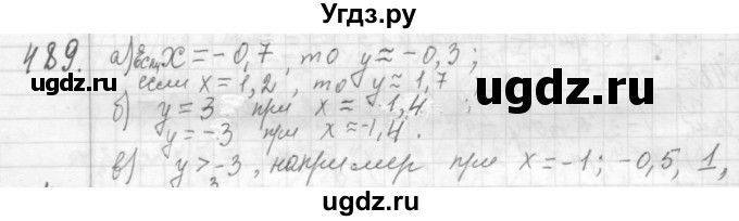 ГДЗ (Решебник №2 к учебнику 2015) по алгебре 7 класс Ю.Н. Макарычев / номер номер / 489