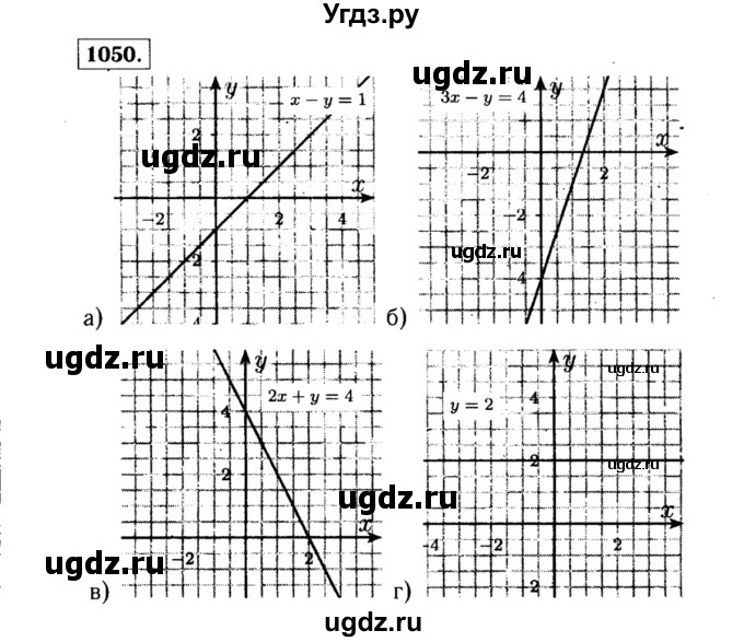 ГДЗ (Решебник №1 к учебнику 2015) по алгебре 7 класс Ю.Н. Макарычев / номер номер / 1050