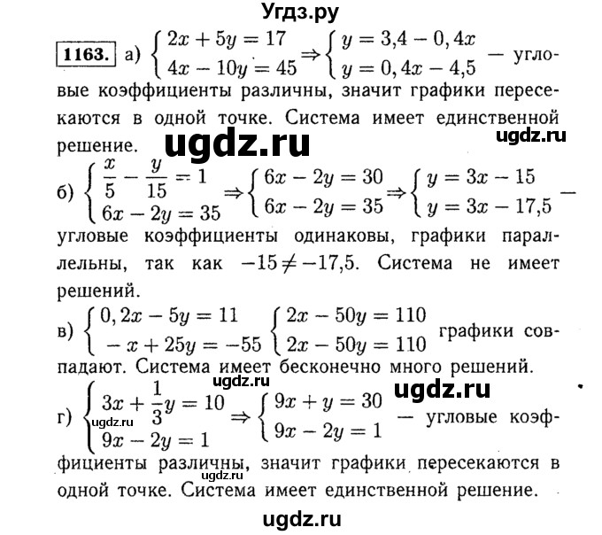 ГДЗ (Решебник №1 к учебнику 2015) по алгебре 7 класс Ю.Н. Макарычев / номер номер / 1163